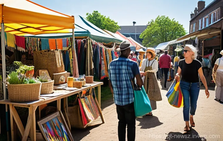 업사이클링 스타트업의 온라인 판매 전략 - **"A close-up, high-detail shot of skilled hands (clean, with subtle jewelry like a simple ring, and...